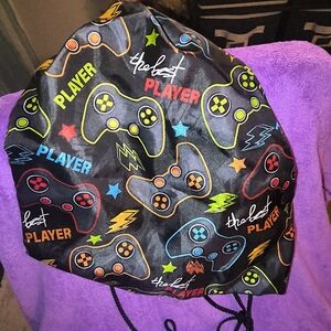 The Game Black Gamer Drawstring Bag